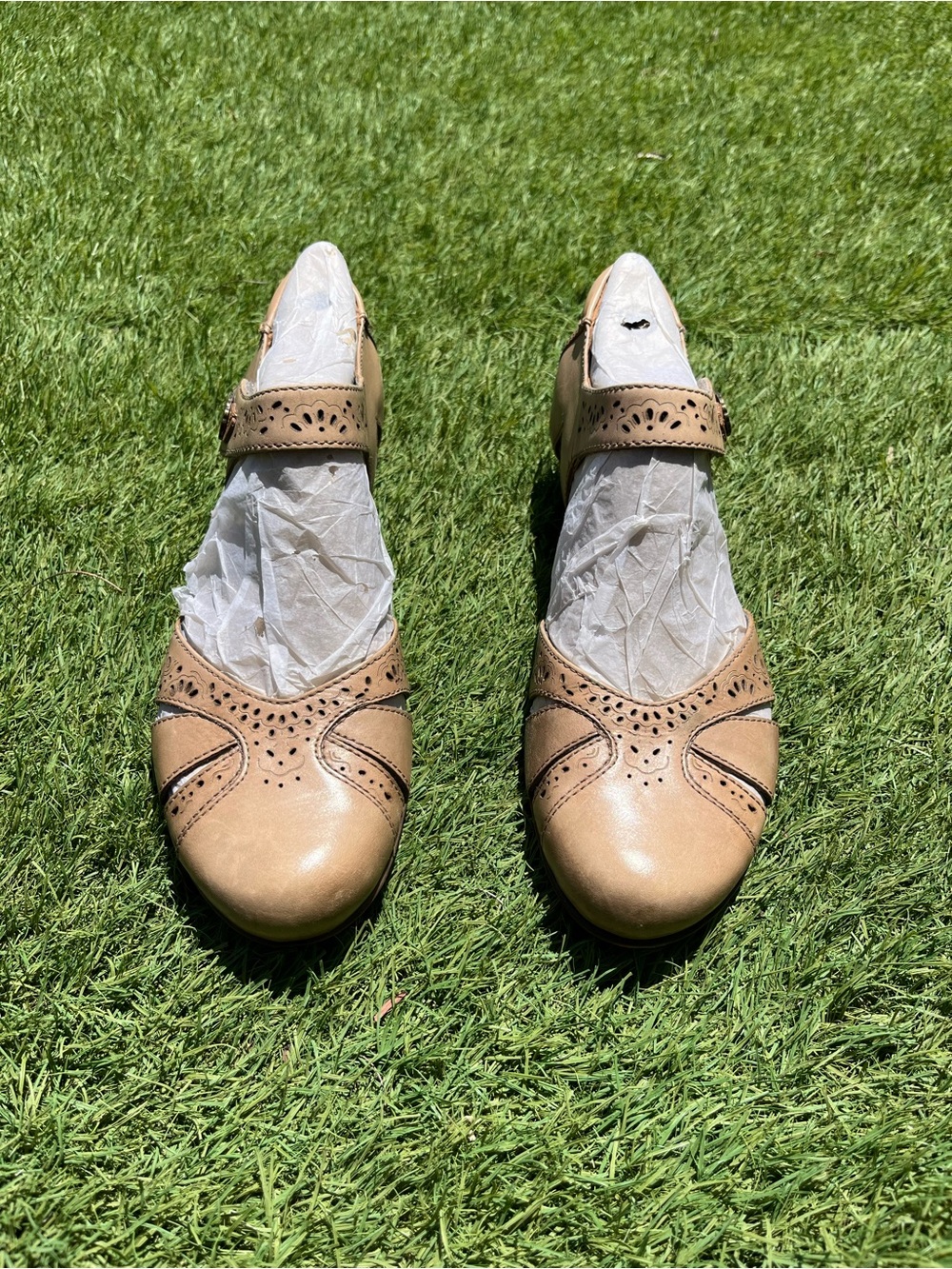 Cobb Hill by New Balance Tan Mary Heels